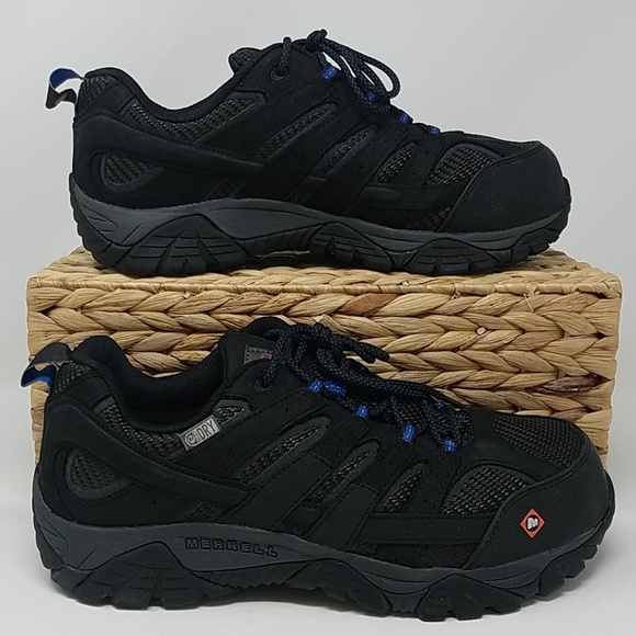 men's moab 2 vent waterproof comp toe work shoe wide width